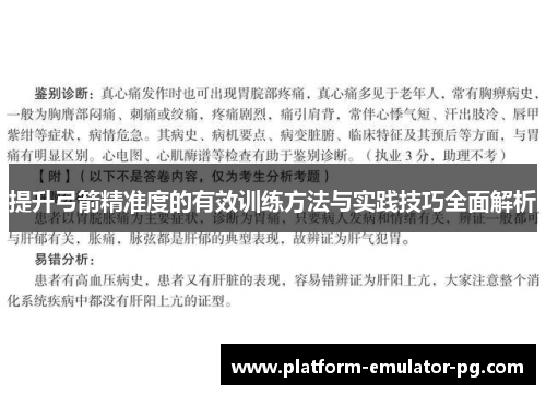 提升弓箭精准度的有效训练方法与实践技巧全面解析