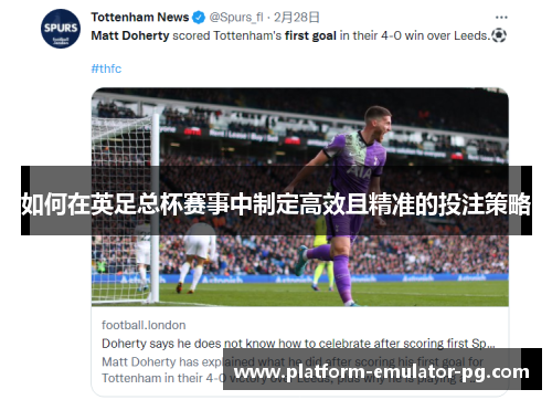 如何在英足总杯赛事中制定高效且精准的投注策略